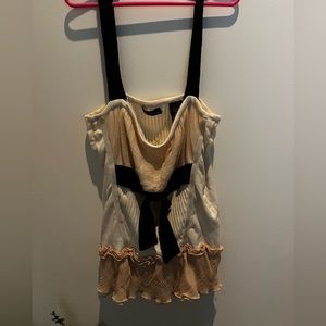 Thrifted coquette top